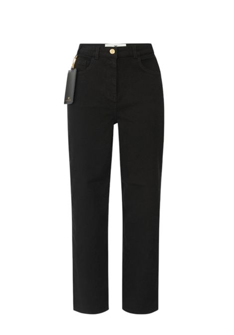 Jeans in drill di cotone ELISABETTA FRANCHI | Pantaloni | PJ04D56E2110